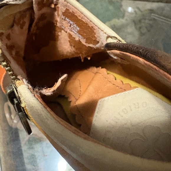 Vintage Lucky Brand colorful Peep-Toe Ankle Boots size 6.5 - Picture 10 of 11